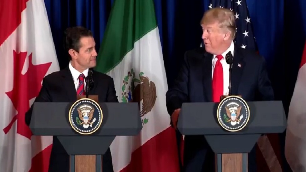 Trump desea lo mejor a Peña Nieto en su último día de gobierno