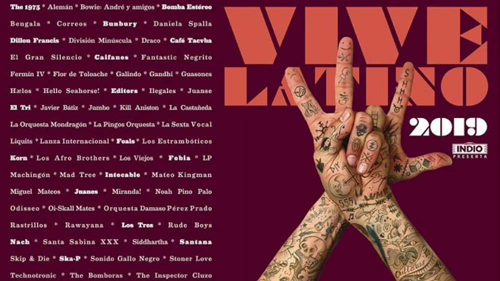 Anuncian cartel del Vive Latino 2019