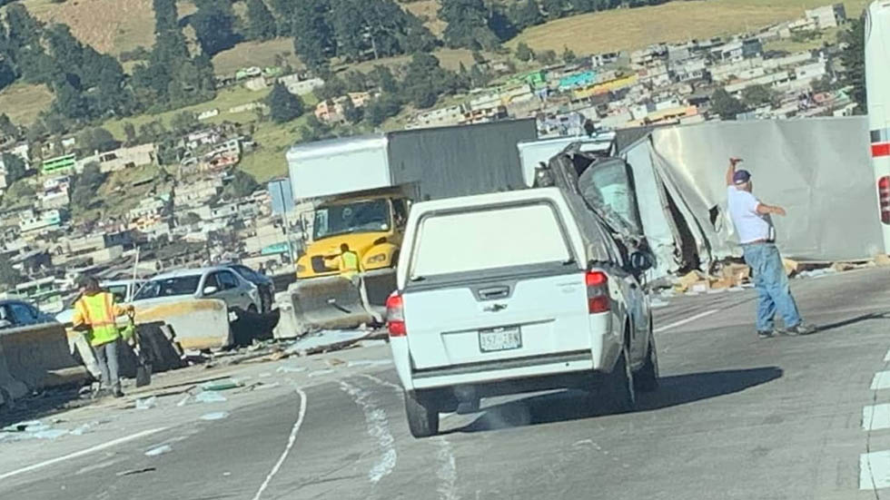 Cierre total en la Autopista México-Puebla por accidentes - accidente-mexico-puebla-2