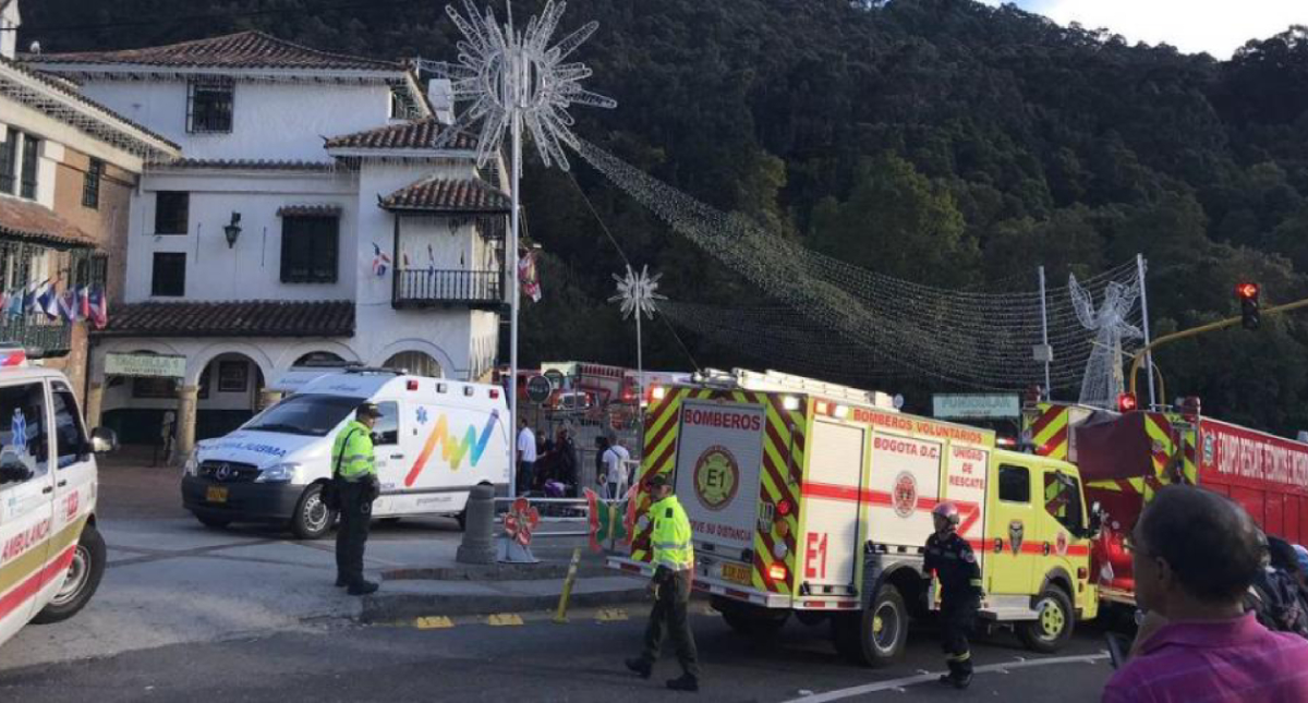 Accidente de teleférico en Bogotá deja 25 lesionados