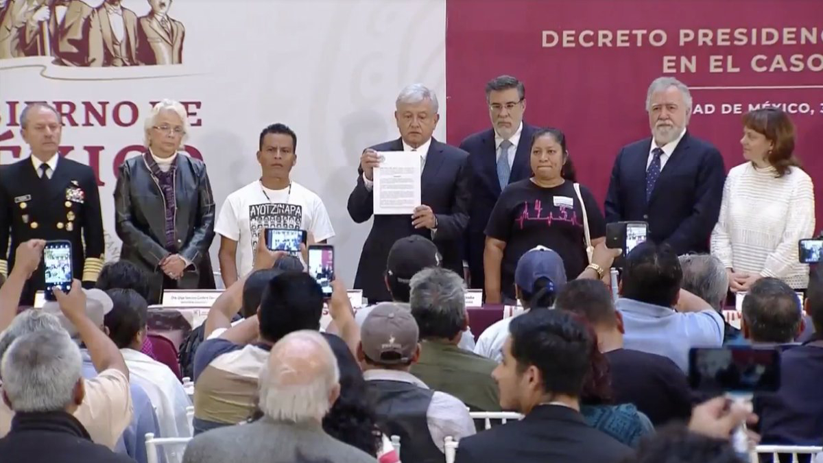 “No habrá impunidad ni corrupción en caso Ayotzinapa”: López Obrador “No habrá impunidad ni corrupción en caso Ayotzinapa”: López Obrador