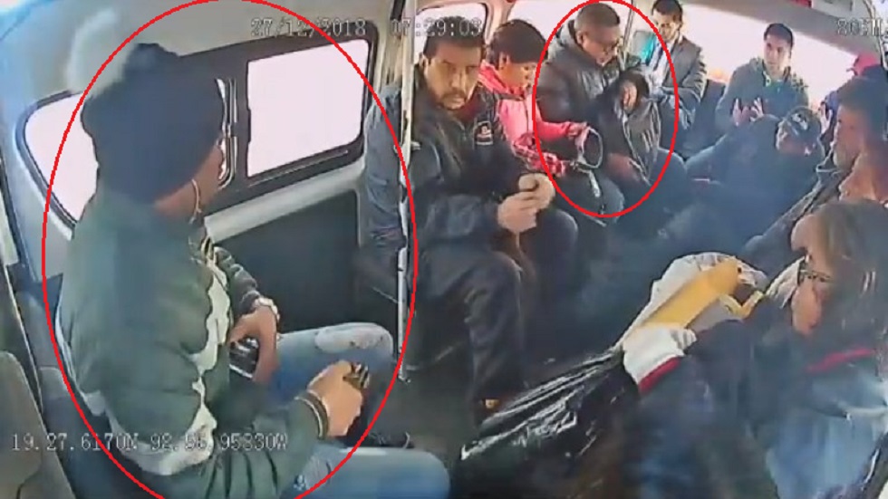 #Video Asaltan a pasajeros de combi en el Edomex
