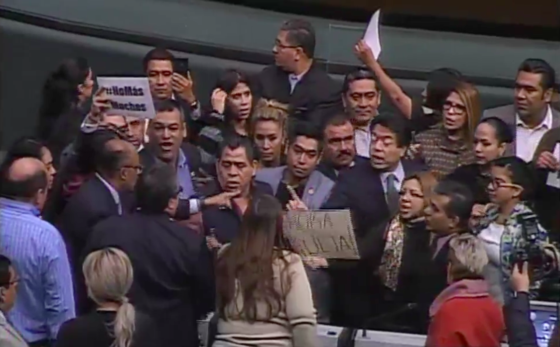 Reanudarán sesión en la Cámara de Diputados este miércoles tras conato de violencia - camara-de-diputados