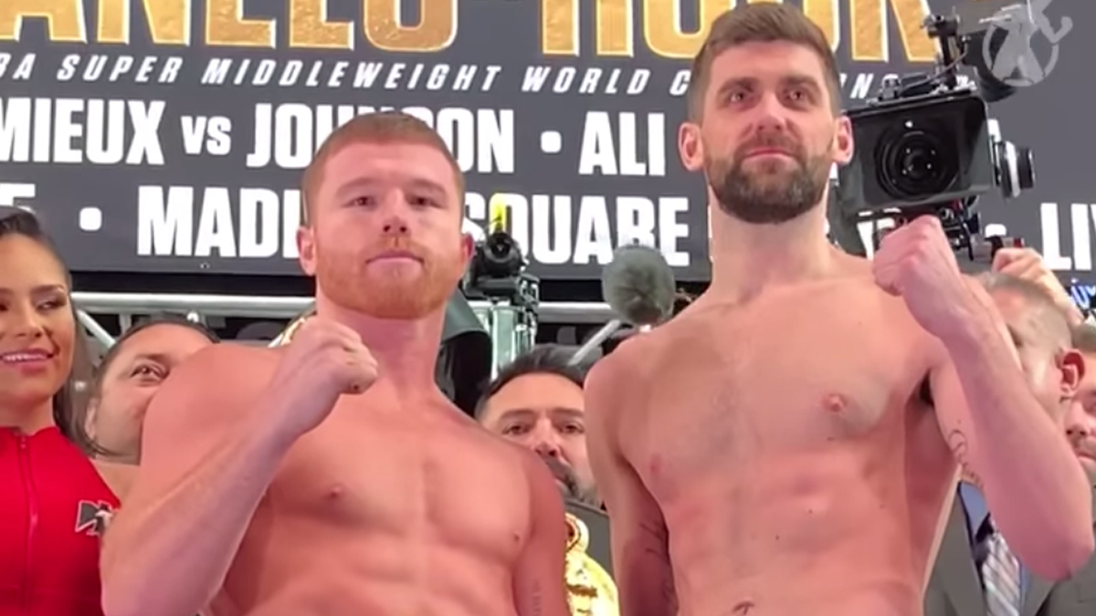 Saúl “Canelo” Álvarez y Rocky Fielding vencen la báscula