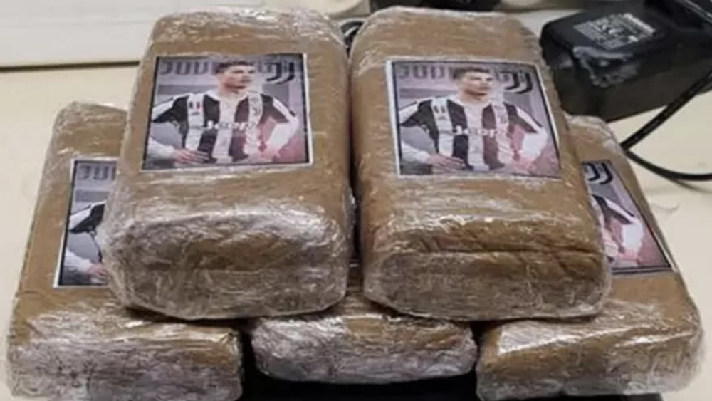 Aseguran paquetes de mariguana con la cara de Cristiano Ronaldo
