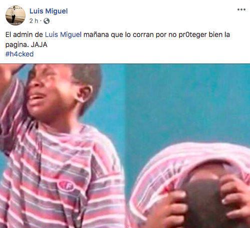 Hackean cuenta de Luis Miguel en Facebook - captura-de-pantalla-2018-12-13-a-las-082303