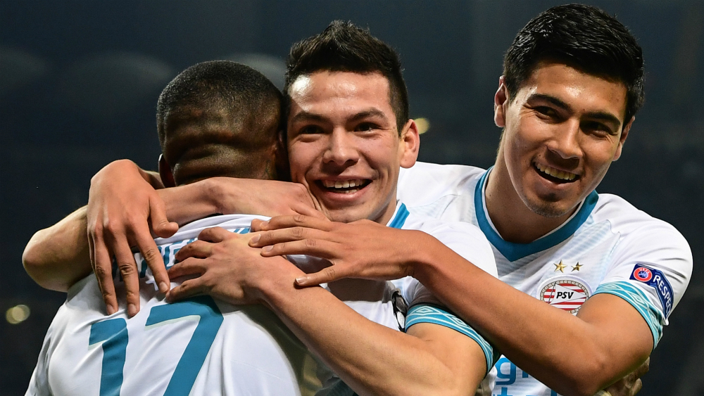 Anota ‘Chucky’ Lozano en empate del PSV en Champions