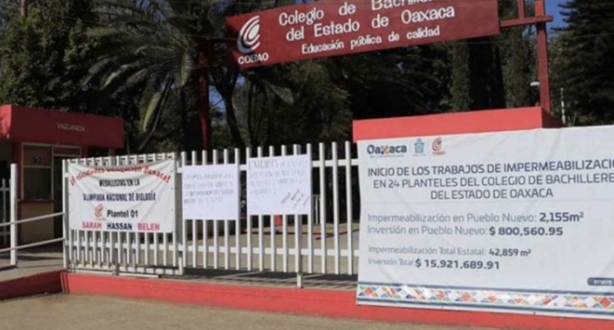 Falta de pago de aguinaldos provoca paro en Colegio de Bachilleres de Oaxaca