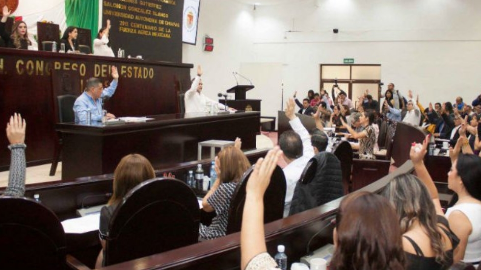Congreso de Chiapas aprueba eliminación del fuero