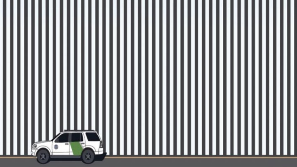 Muestra Donald Trump diseño de muro fronterizo