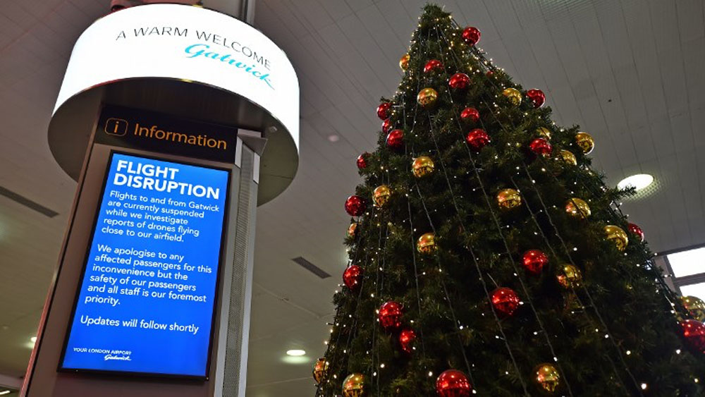 Aeropuerto de Gatwick suspende operaciones por presencia de drones - drones-aeropuerto-londres