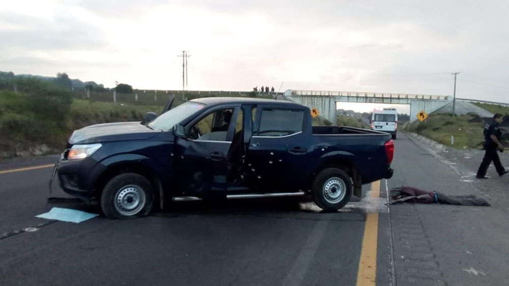 Enfrentamiento deja siete muertos en la Autopista Puebla-Orizaba