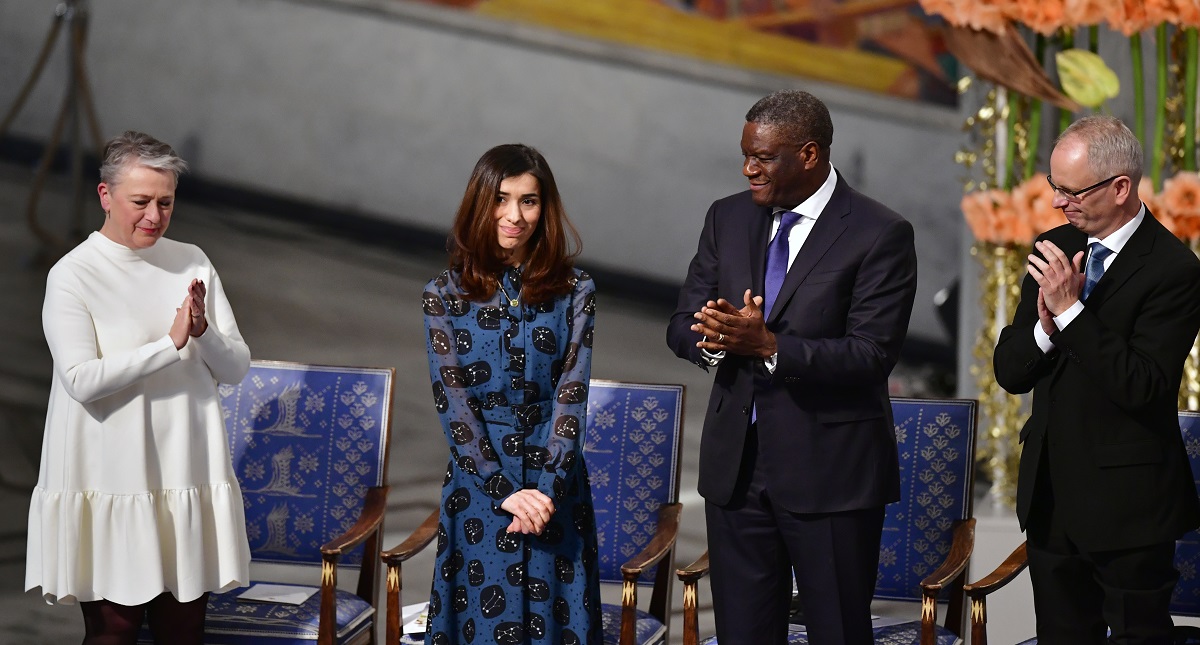 Médico y ex esclava sexual reciben el Premio Nobel de la Paz