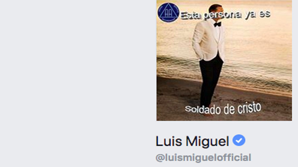 Hackean cuenta de Luis Miguel en Facebook