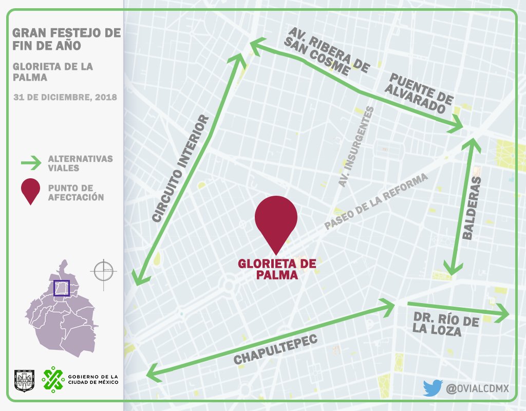 Festejo de Fin de Año provocará cierres viales en Paseo de la Reforma - festejo-de-fin-de-ano