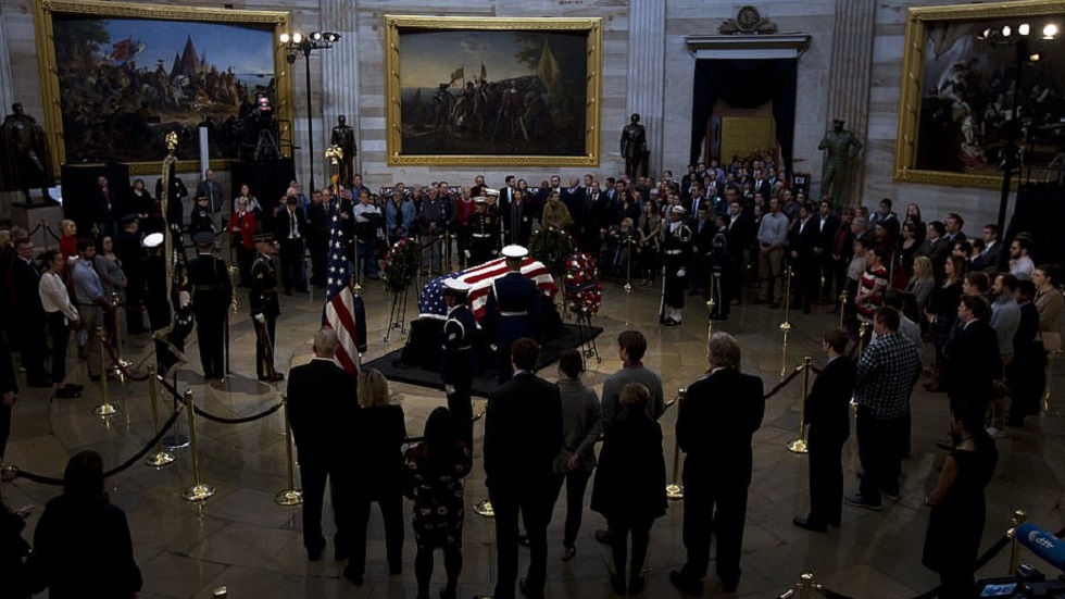 Realizan funeral de Estado de George H. W. Bush