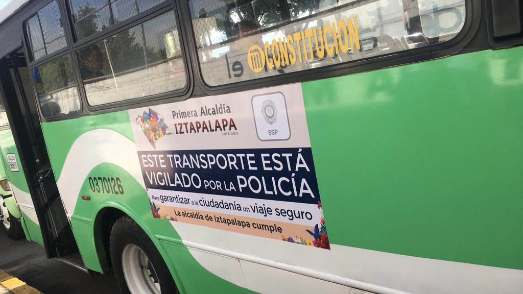 Iztapalapa arranca con programa de seguridad en transporte público
