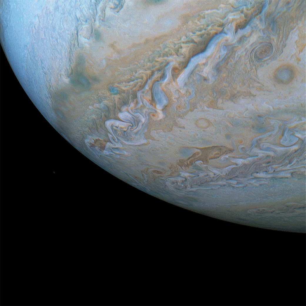 NASA revela fotografía más cercana a Júpiter - jupiter-nubes-jovianas-2