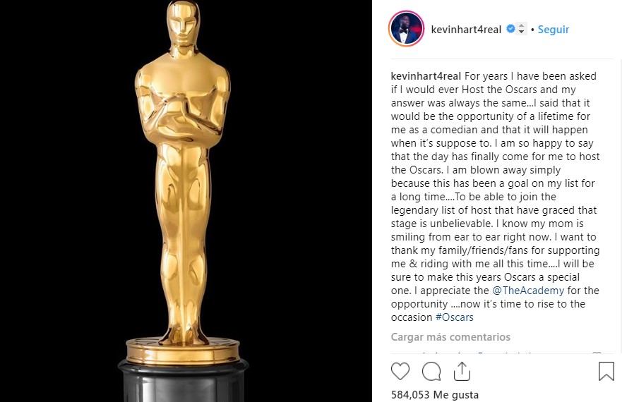 Kevin Hart conducirá los Oscar - kevin-hart-sobre-los-oscar