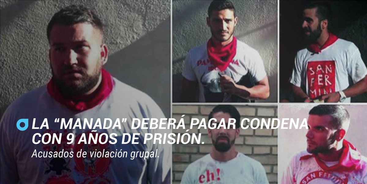 Fiscalía solicita encarcelamiento de miembros de 'La Manada' en España - la-manada-espana