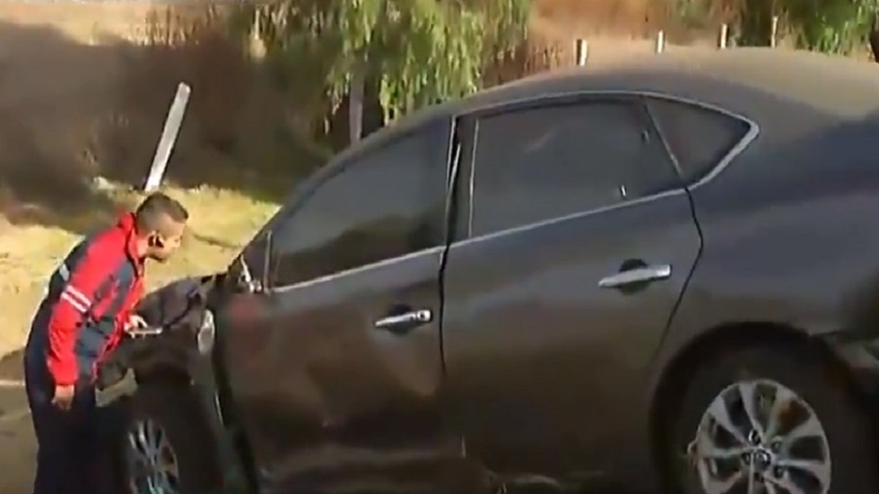 Conductor mata a ciclista sobre la autopista México-Pachuca - la-parte-frontal-del-vehiculo-quedo-desecha-tras-los-impactos