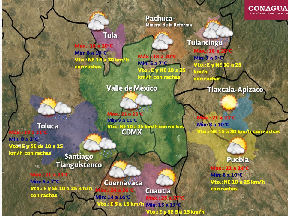 Valle de México amanece con nublados y bajas temperaturas; prevén lluvias en la tarde - lluvias-ciudad-de-mexico