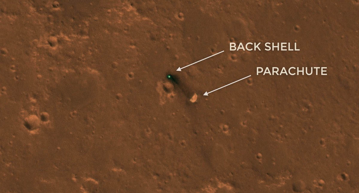 Así se ve la sonda InSight en Marte desde el espacio - marte-sonda-insight-2