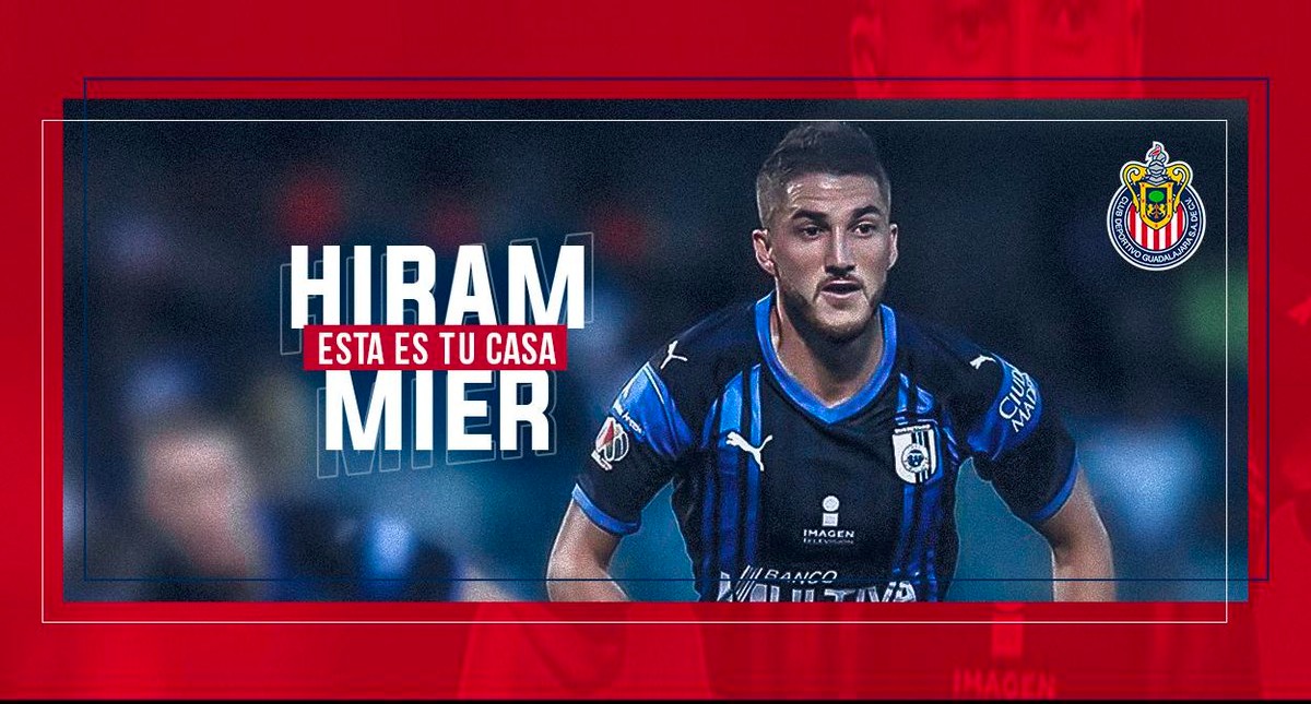 Chivas anuncia a Hiram Mier como refuerzo