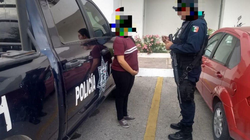 Detienen a mujer con un mdp en Playa del Carmen