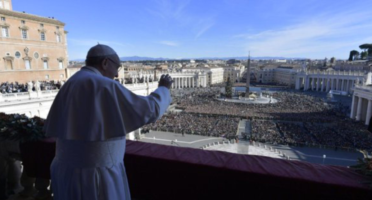 El papa Francisco pide por la fraternidad del mundo entero por Navidad