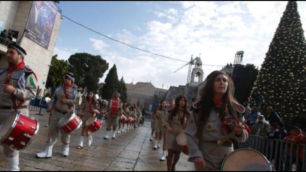 Peregrinos arriban a Belén por la Navidad - peregrinos-belen-1