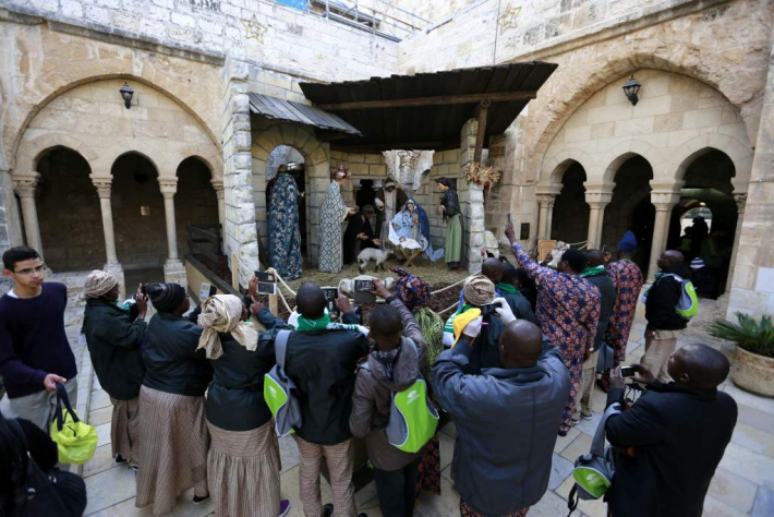 Peregrinos arriban a Belén por la Navidad - peregrinos-belen-navidad