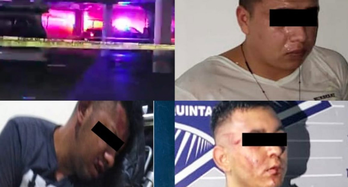 Caen tres presuntos sicarios tras homicidio y persecución en Cancún