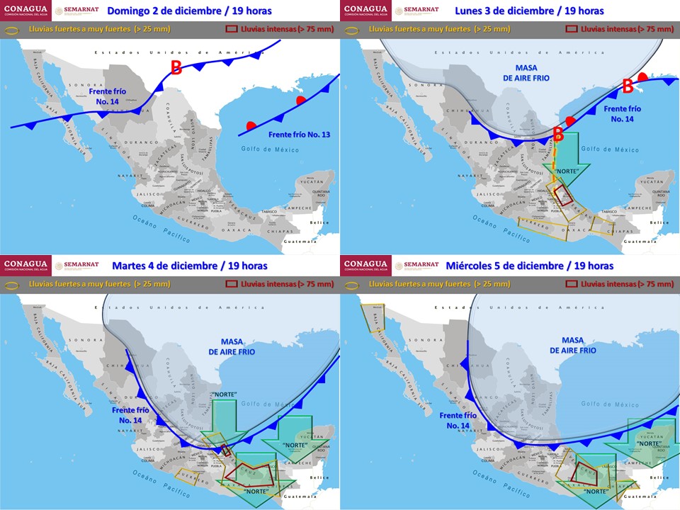 Ambiente estable y seco dominará en gran parte del país - pronostico-domingo-2