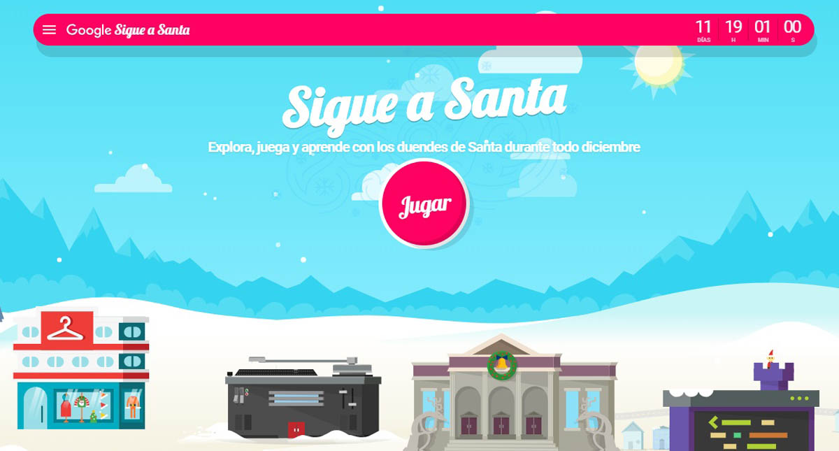 Google esconde truco de Navidad en su buscador - santa-tracker