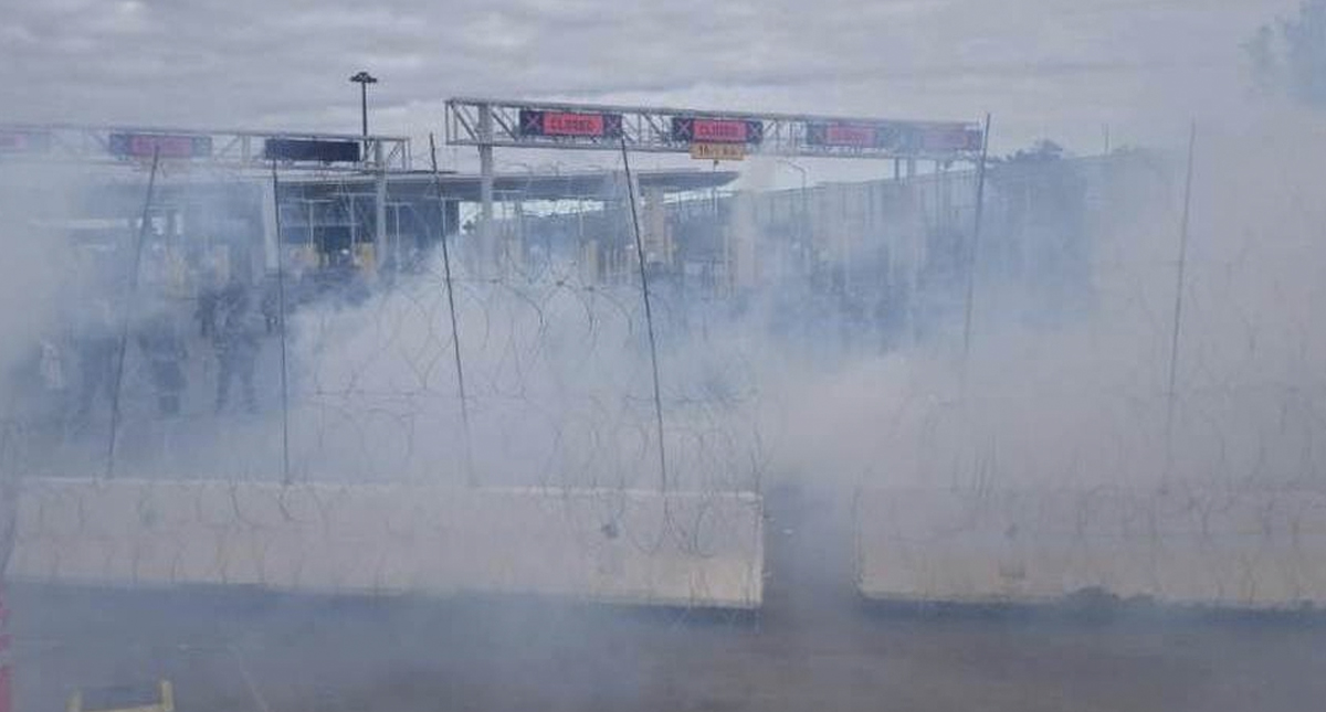 Cierran garita de Mexicali por práctica de seguridad