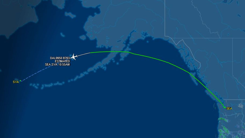 Vuelo de Delta que iba a Seattle termina en isla de Alaska