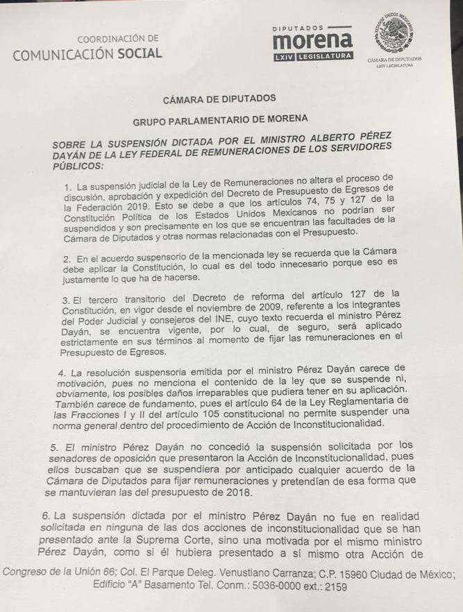 Senado impugnará suspensión de Ley de Remuneraciones - whatsapp-image-2018-12-10-at-153155