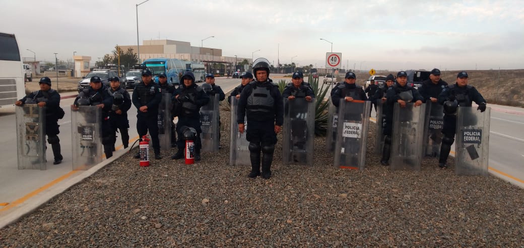 Policía Federal resguarda Consulado de EE.UU. en Tijuana