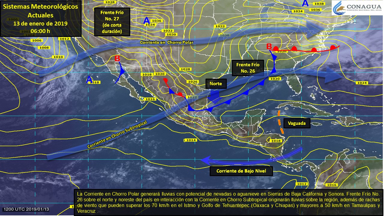 Frente frío 26 afectará el sur y sureste del país - 025-img-int-13-ene-2019-06h-5c3b2c707b7b7
