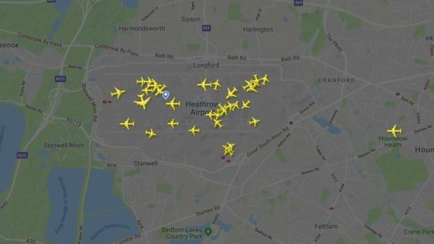 Suspenden vuelos desde aeropuerto de Heathrow tras detectar dron - aeropuerto-heathrow