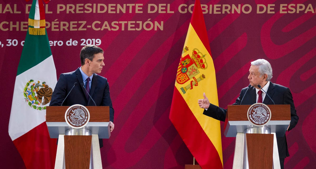 Mensaje conjunto entre López Obrador y Pedro Sánchez
