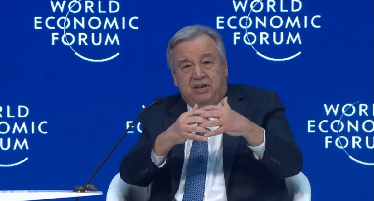 ONU advierte que "estamos perdiendo contra el cambio climático" - antonio-guterres-en-el-foro-economico-mundial