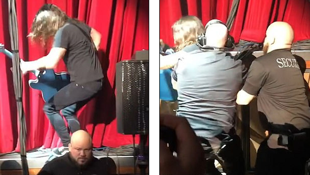 Dave Grohl sufre caída durante concierto en Las Vegas