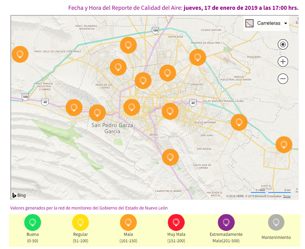 Alertan por mala calidad del aire en Monterrey - calidad-aire-nuevo-leon