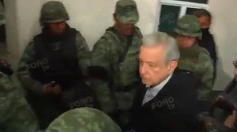 Llega López Obrador a Tlahuelilpan, Hidalgo