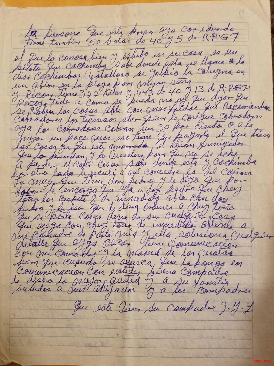 Carta del Chapo a Dámaso López "El Licenciado" - carta-chapo-diputada-4