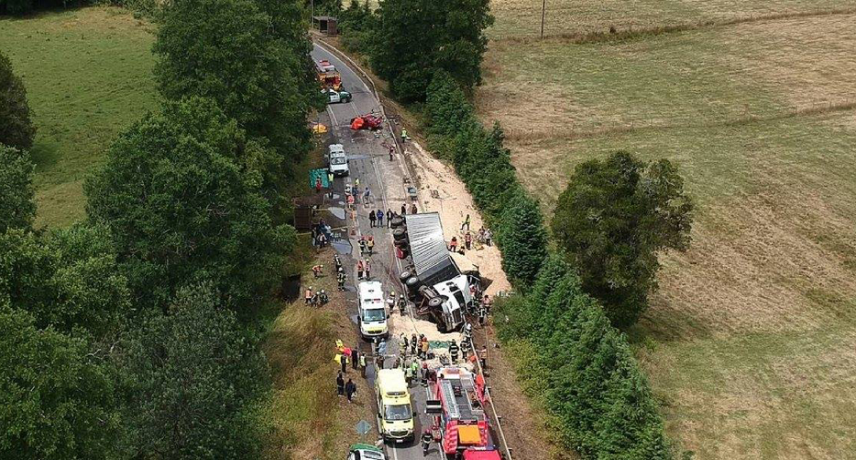 Choque múltiple en Chile deja nueve muertos