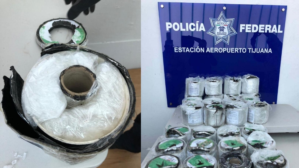 Hallan cristal oculto en impermeabilizante en Tijuana