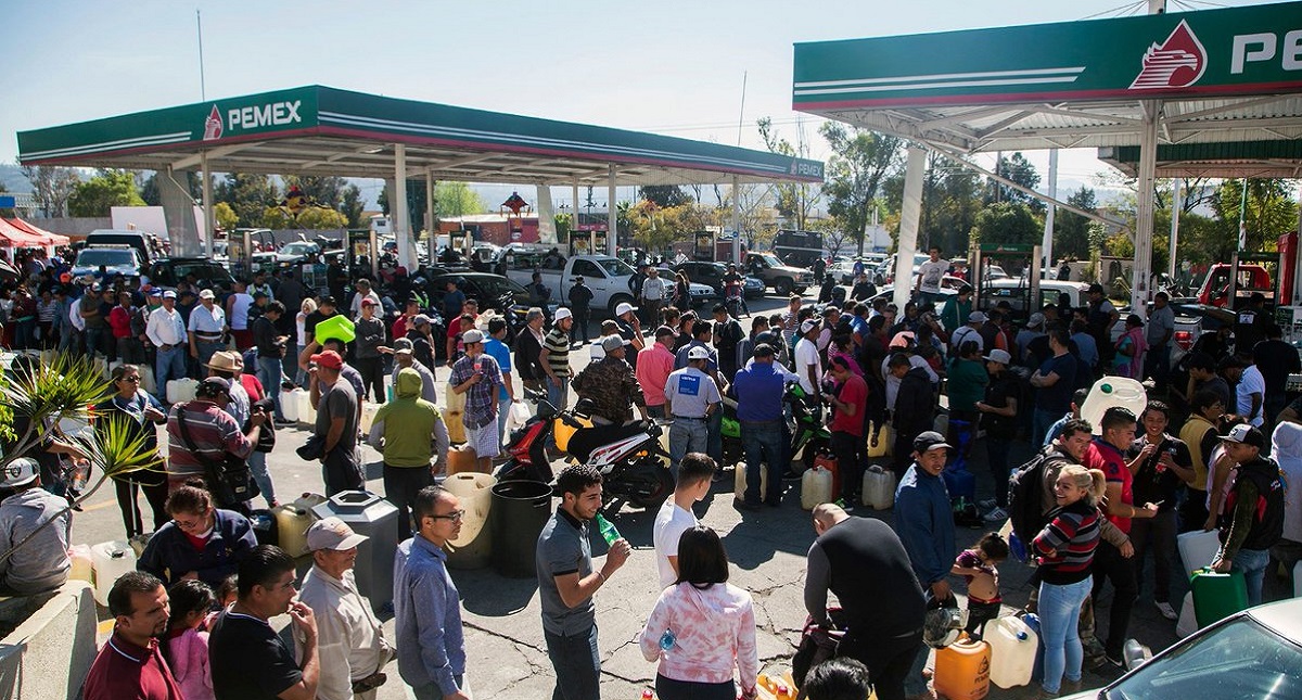 Los estados que padecen desabasto de gasolina